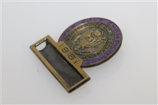 Deane Beman's 1961 US Open at Oakland Hills Contestant Badge - Gene Littler Winner 