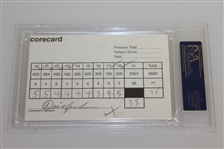 Arnold Palmer (Marker) Signed David Graham (Contestant) 1996 Scorecard PSA #83405277