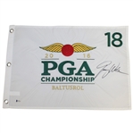 Jimmy Walker Signed 2016 PGA Championship at Baltusrol Embroidered Flag BECKETT #D61629