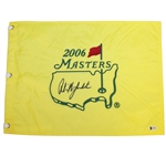 Phil Mickelson Signed 2006 Masters Embroidered Flag BECKETT #E66204