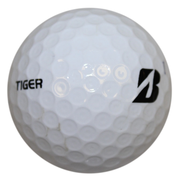 Tiger Woods Personal Used Bridgestone Tour BXS Logo Golf Ball