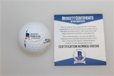 Jose Maria Olazabal Signed Masters Logo Golf Ball BECKETT #E66316
