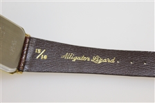 1984 Muirfield Village Golf Club Ltd Ed Lord Elgin Alligator Lizard Watch 13/16 in Case