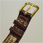 1984 Muirfield Village Golf Club Ltd Ed Lord Elgin Alligator Lizard Watch 13/16 in Case