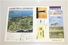 Tiger Woods & Earl Woods Dual Signed 1995 US Amateur Starting Sheet/Bracket JSA ALOA