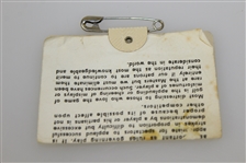1967 Masters Tournament Series Badge #11427 - Gay Brewer Winner