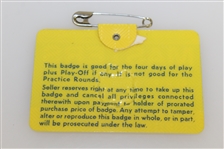 1973 Masters Tournament Series Badge #15744 - Tommy Aaron Winner