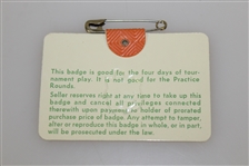 1977 Masters Tournament Series Badge #24427 - Tom Watson Winner