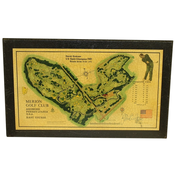 David Graham 1981 US Open Championship Laminated Commemorative Board - Artist Gifted