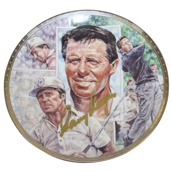 Gary Player Signed Ltd Ed 1992 Sports Impressions Platinum Edition Plate #1039 JSA ALOA