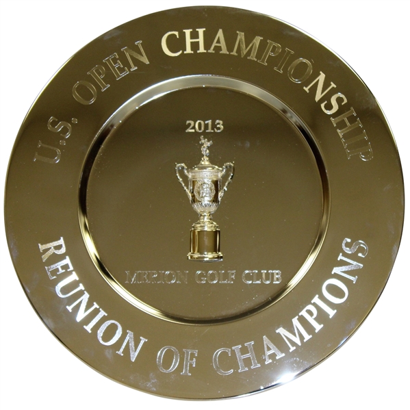 2013 US Open Reunion of Champions Gift from Merion Golf Club - Malcolm DeMille Original Plate