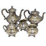 Jack Nicklaus & Pandel Savic 1962 Cincinnati Pro-Am Champions Silver Plated Trophy Tea Set