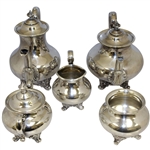 Jack Nicklaus & Pandel Savic 1962 Cincinnati Pro-Am Champions Silver Plated Trophy Tea Set