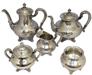 Jack Nicklaus & Pandel Savic 1962 Cincinnati Pro-Am Champions Silver Plated Trophy Tea Set