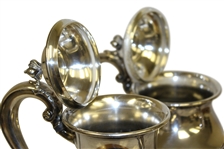 Jack Nicklaus & Pandel Savic 1962 Cincinnati Pro-Am Champions Silver Plated Trophy Tea Set