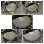 Jack Nicklaus & Pandel Savic 1962 Cincinnati Pro-Am Champions Silver Plated Trophy Tea Set