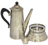 Jack Nicklaus & Pandel Savic 1963 Cincinnati Pro-Am Champions Silver Plated Trophy Tea Pot