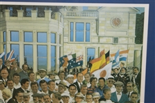 'The Reunion of Golf' Ltd Ed Print Signed by Artist Paul MacWilliams #344/950 Framed