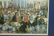 'The Reunion of Golf' Ltd Ed Print Signed by Artist Paul MacWilliams #344/950 Framed