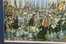 'The Reunion of Golf' Ltd Ed Print Signed by Artist Paul MacWilliams #344/950 Framed