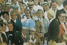 'The Reunion of Golf' Ltd Ed Print Signed by Artist Paul MacWilliams #344/950 Framed