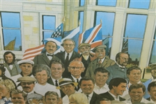'The Reunion of Golf' Ltd Ed Print Signed by Artist Paul MacWilliams #344/950 Framed