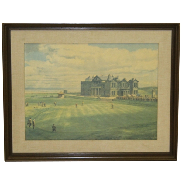 Royal & Ancient Golf Club Arthur Weaver Print - Framed