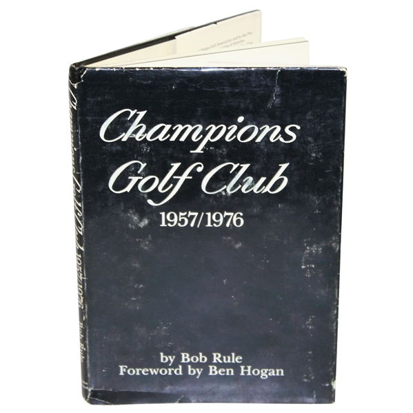 Jack Burke Signed Champions Club Book to Don Cherry with Burke Forging Demaret Sig JSA ALOA