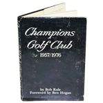 Jack Burke Signed Champions Club Book to Don Cherry with Burke Forging Demaret Sig JSA ALOA