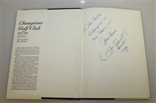 Jack Burke Signed 'Champions Club' Book to Don Cherry with Burke Forging Demaret Sig JSA ALOA