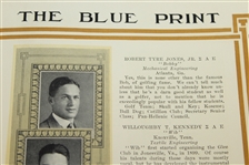 1922 Georgia Tech 'The Blue Print' Yearbook with Bobby Jones