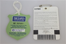 Tiger Slam Ticket/Badge Set - 2000 US Open, British Open, PGA & 2001 Masters