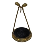Crossed Clubs Pocket Watch & Hat Pin Holder