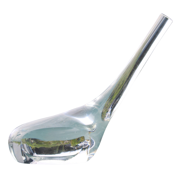 Tiffany & Co Luxury Large Leaded Crystal Art Glass Golf Club Paperweight