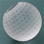 Tiffany & Co Luxury Leaded Crystal Art Glass Golf Ball Paperweight