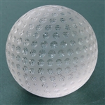 Tiffany & Co Luxury Leaded Crystal Art Glass Golf Ball Paperweight