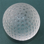 Tiffany & Co Luxury Leaded Crystal Art Glass Golf Ball Paperweight