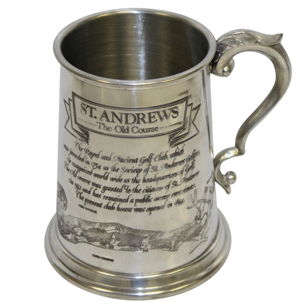 St. Andrews The Old Course Pewter Golf Tankard - Made in England