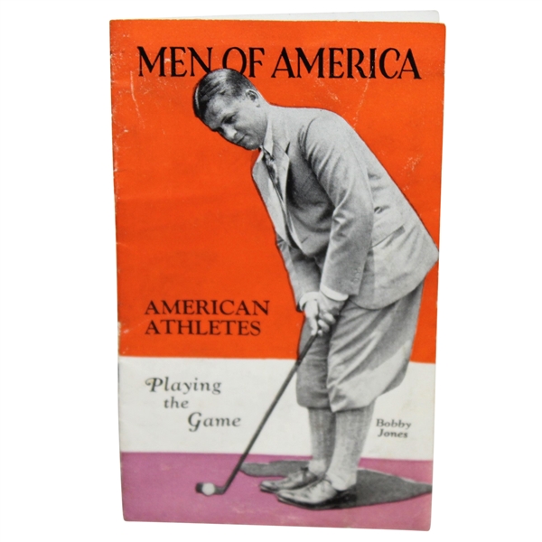1929 Bobby Jones Cover Men of America No. 35 Sports Booklet - Great Condition