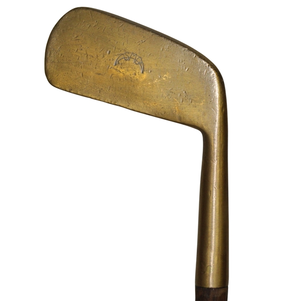 Spalding Mark Deep Smooth Face Brass Blade Putter - Circa Late 1890s