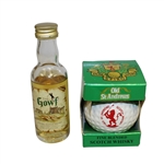 Two Scotch Whisky Bottles - The Gowf and Old St. Andrews - Unopened