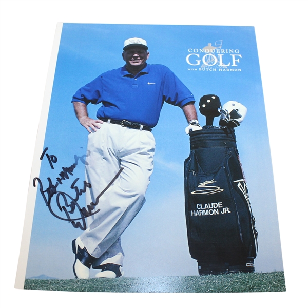 Butch Harmon Signed "Conquering Golf" Photograph JSA ALOA