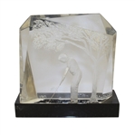 Laser Cut Plexi-Glass Golfer with Base - 1981