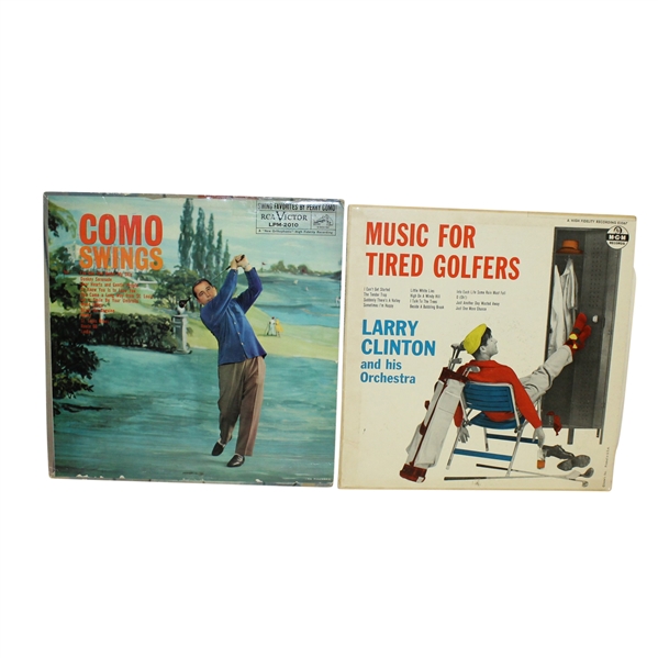 Two Golf Record Albums - Como Swings and Music for Tired Golfers