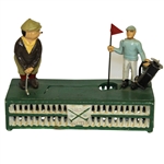 Classic Birdie Putt Bank with Caddy & Golfer