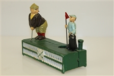 Classic 'Birdie Putt' Bank with Caddy & Golfer