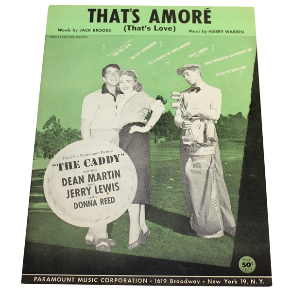 Thats Amore (Thats Love) Jack Brooks & Harry Warren Music Sheets/Notes