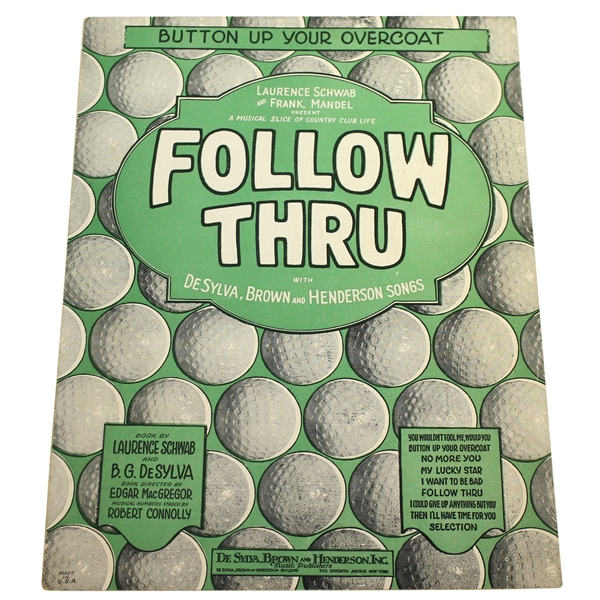 Laurence Schwab & Frank Mandel Presents Follow Thru Music Sheets/Notes