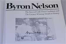 Four Byron Nelson Signed Golf Books - Three Are Ltd Ed JSA ALOA