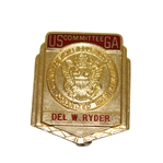 Vintage USGA Committee Badge - Del W. Ryder